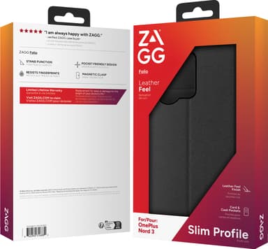 Zagg OnePlus Nord 3 lommebokdeksel (sort)