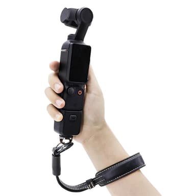Lærhåndleddsrem med skrufeste for DJI Osmo Pocket 3 - Brun