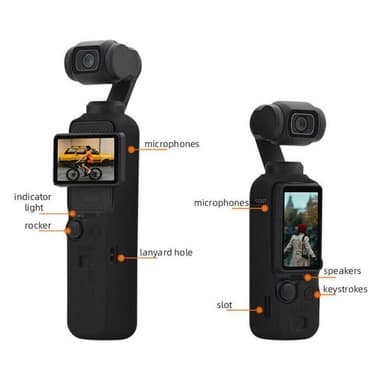 3-pack BRDRC silikondeksel DJI Osmo Pocket 3 - Oransje