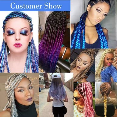 Jumbo braid hair extensions twist flette hår Mørkebrun