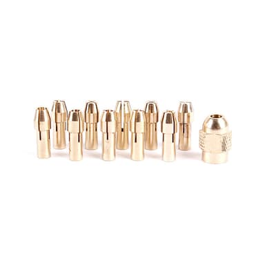 0,5-3,2 mm borkrone Chucks 11-delt Gull