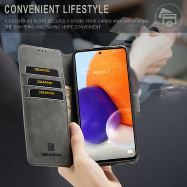 Flip Folio-deksel med kortholder Kickstand beskyttelsesdeksel for iPhone Grå iPhone 13 Mini
