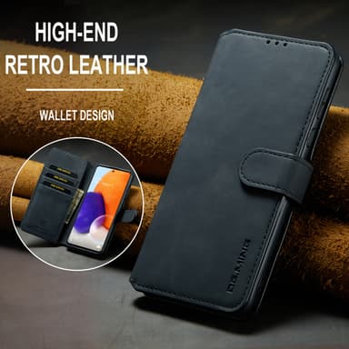 Flip Folio-deksel med kortholder Kickstand beskyttelsesdeksel for iPhone Sort iPhone 13 Pro