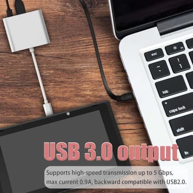 USB-C Multiport-adapter til USB (PD), USB-C, 4K HDMI-kompatibel