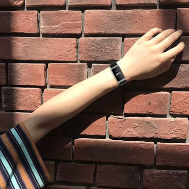 Fitbit Charge 3/4 armbånd Leather Black