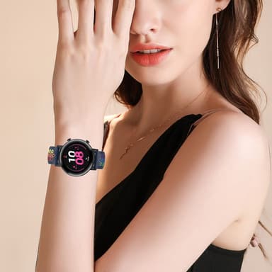 Silikonklokkerem for Samsung, Huawei og Garmin Blå 22 mm