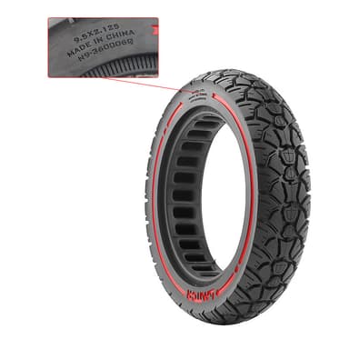 9,5 x 2,125 solid terrengdekk (36 spor)