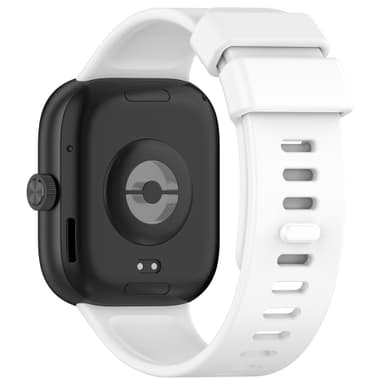 Silikon klokkerem erstatning for Redmi Watch 4/Xiaomi 8 Pro Hvit