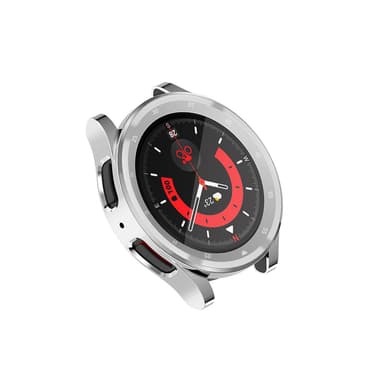 TPU-beskyttelsesveske med skaladesign for Samsung Galaxy Watch 5 Pro Sølv