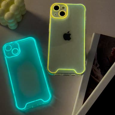 Lysende telefonveske Blå iPhone 14