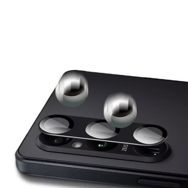 Ripebestandig kameralinsedeksel for Sony Xperia 1 V Sort