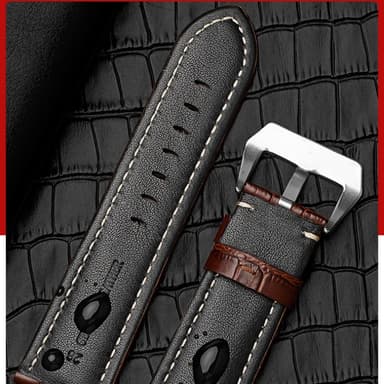 Utskifting av klokkerem for Panerai Luminor Sort 24 mm