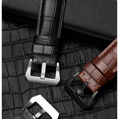 Utskifting av klokkerem for Panerai Luminor Sort 24 mm