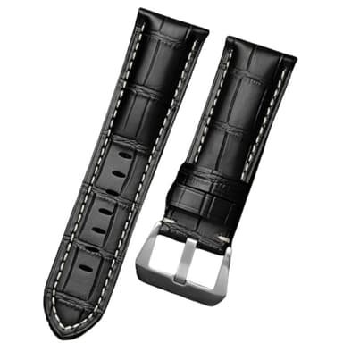 Utskifting av klokkerem for Panerai Luminor Sort 24 mm