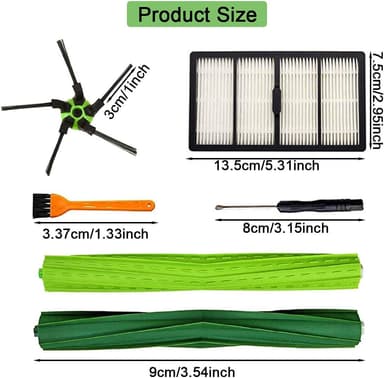 Støvsugertilbehør for iRobot Roomba S9 (9150), S9 Plus (9550) Flerfarget
