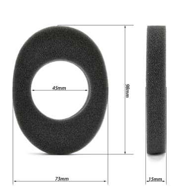 2-Pack støyreduksjon øreputer for 3M WorkTunes Connect