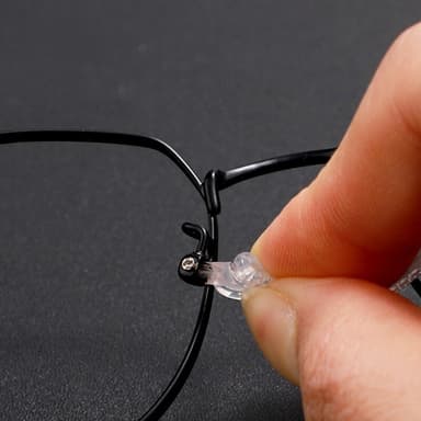 20 par silikon antiskli neseputer for briller Gjennomsiktig WZ-01