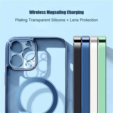Mobildeksel for MagSafe-lading Blå