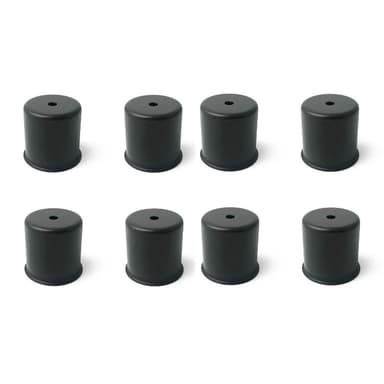 8-pakning med lysestaker for DIY lysestaker Sort