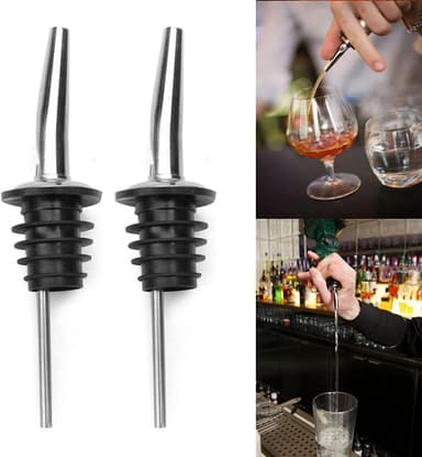 Sett for bartending med dobbel shaker 750ml i rustfritt stål, 10 redskaper