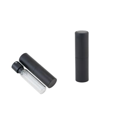 Mini etterfyllbar parfymeflaske 2-pakning Sort 10 ml