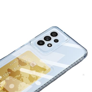 Gjennomsiktig beskyttelsesveske med kortholder til Samsung Samsung Galaxy S24 Plus