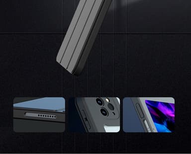 Magnetisk etui med stativfunksjon Sort iPad Pro 12.9 2018/2020/2021