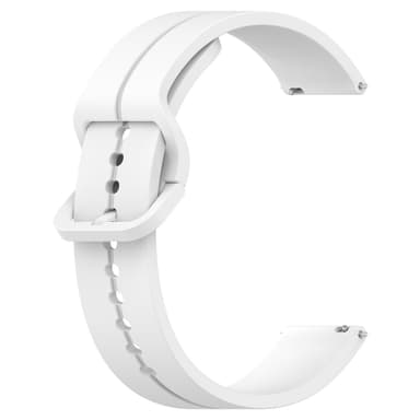 Silikonerstatningsklokkeremmer for Haylou Watch 22mm Hvit