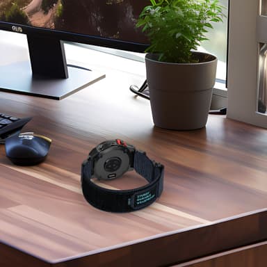 Garmin 22 mm hurtigutløsende nylonarmbånd Sort
