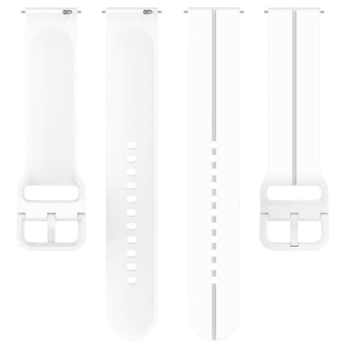 Silikonerstatningsklokkeremmer for Haylou Watch 22mm Hvit