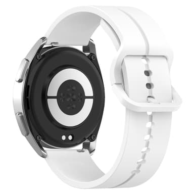 Silikonerstatningsklokkeremmer for Haylou Watch 22mm Hvit