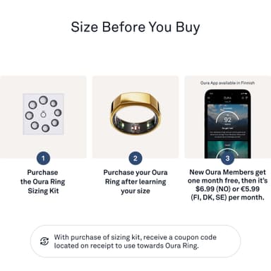 Oura Ring Gen3 Heritage smartring størrelse 12 (Gold)