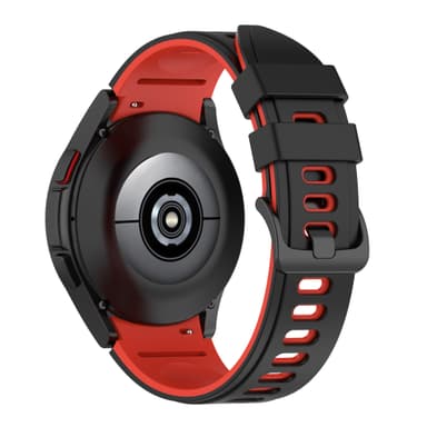 Samsung Galaxy Watch 4 Classic armbånd silikon Svart+rød
