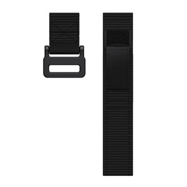 Klokkereim 22 mm for Garmin Fenix 5/6/7 Forerunner Approach Nylon Sort