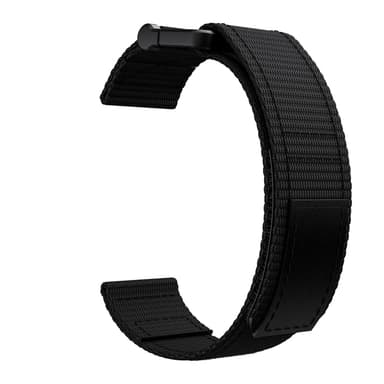 Klokkereim 22 mm for Garmin Fenix 5/6/7 Forerunner Approach Nylon Sort