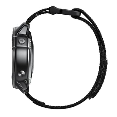 Klokkereim 22 mm for Garmin Fenix 5/6/7 Forerunner Approach Nylon Sort