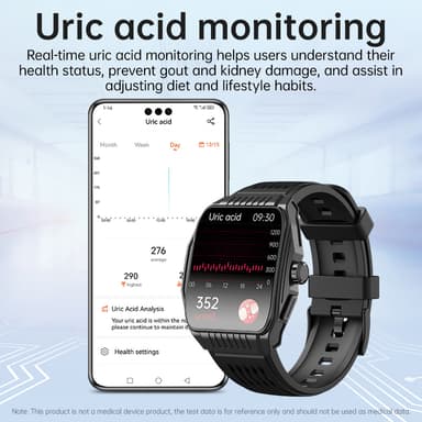 Smartklokke med søvnhjelp, EKG, Bluetooth-samtaler Stål