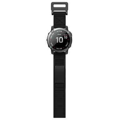 Klokkereim 22 mm for Garmin Fenix 5/6/7 Forerunner Approach Nylon Sort