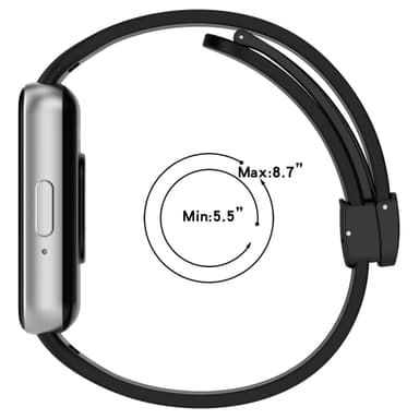 Silikonarmbånd til Samsung Galaxy Fit 3 SM-R390 Sort