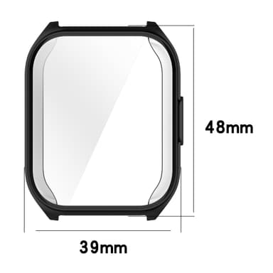 Skjermbeskyttelsesveske til HayLou Watch 2 Pro (LS02 Pro) Sort