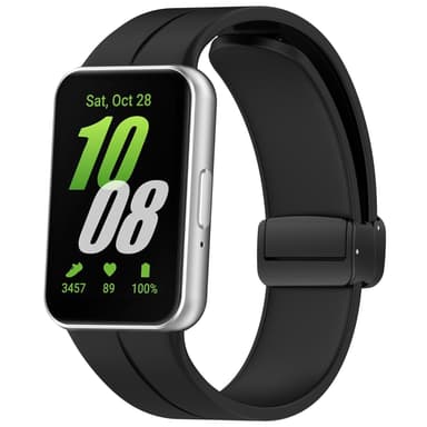 Silikonarmbånd til Samsung Galaxy Fit 3 SM-R390 Sort