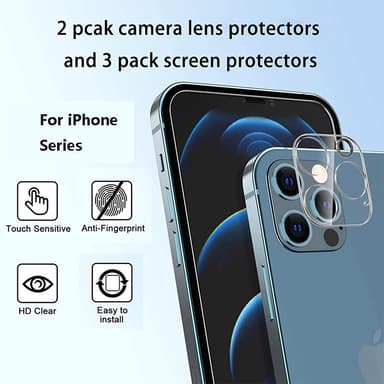 Skjermbeskytter i glass for iPhone, anti-fingeravtrykk, støvtett Gjennomsiktig iPhone 14 Pro Max