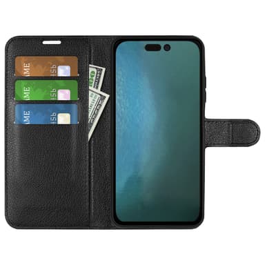 Lommebokveske Sort iPhone 14 Pro Max