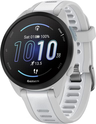Garmin Forerunner 165 Music sportsklokke (hvit)