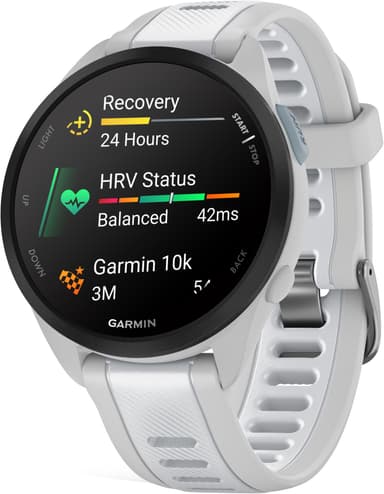 Garmin Forerunner 165 Music sportsklokke (hvit)