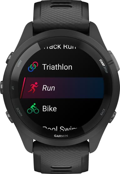Garmin Forerunner 265 sportsklokke (sort)