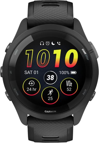Garmin Forerunner 265 sportsklokke (sort)