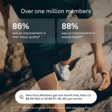 Oura Ring Gen3 Horizon smartring størrelse 10 (Black)