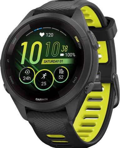 Garmin Forerunner 265S sportsklokke (sort)