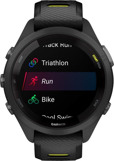 Garmin Forerunner 265S sportsklokke (sort)